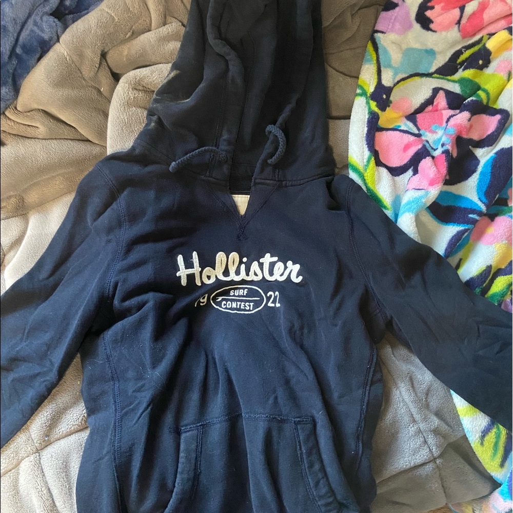 Navy Blue Hollister Hoodie